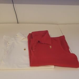 White Stag Women's Red and White Short Sleeve Tees